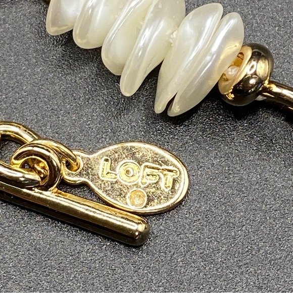 LOFT Toggle Clasp Bracelet Gold Tone Chunky Chain - Picture 4 of 6